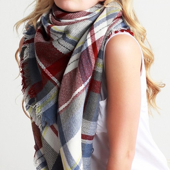 CELINE hello fall scarf - BLUE MIX - Picture 5 of 5